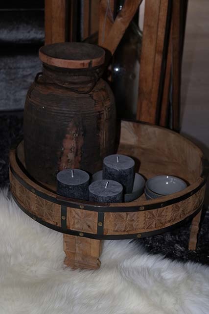Houten Chakki tafel