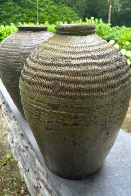 Grote stenen gemberpot