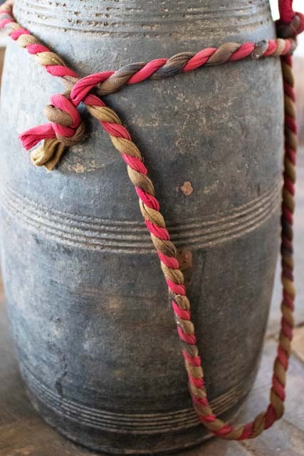 Houten boterpot
