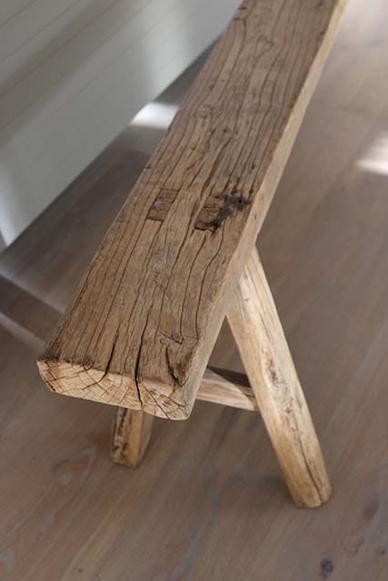 Houten bankje 195 cm