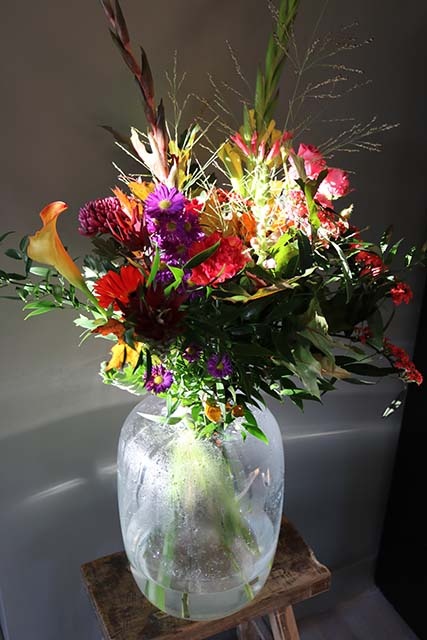 Glazen bloemenvaas