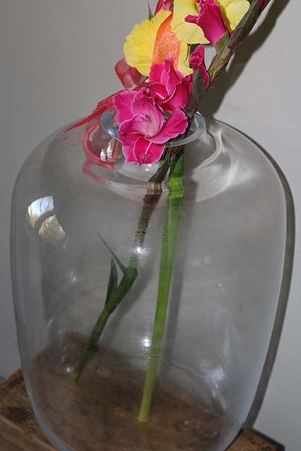 Grote glazen vaas