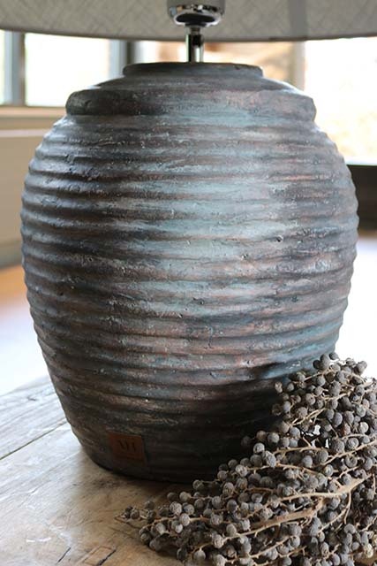 Kruiklamp licht koper roest