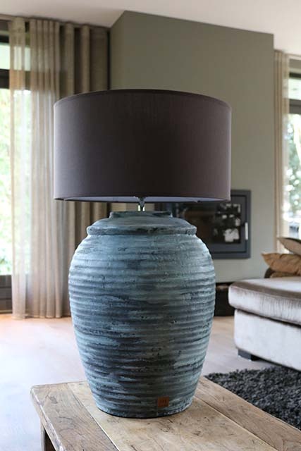 Kruiklamp donker koper roest