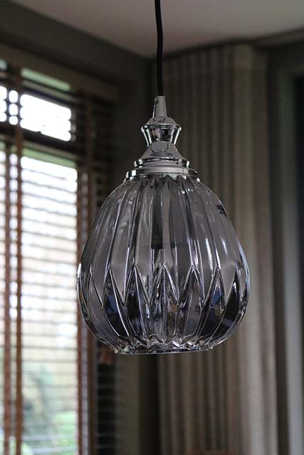 Hanglamp met gerookt glas