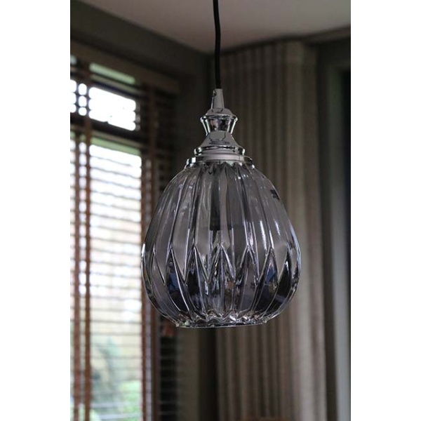 Hanglamp met gerookt glas