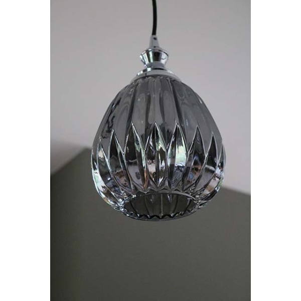 Hanglamp met gerookt glas