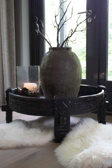 Maalsteen tafel zwart