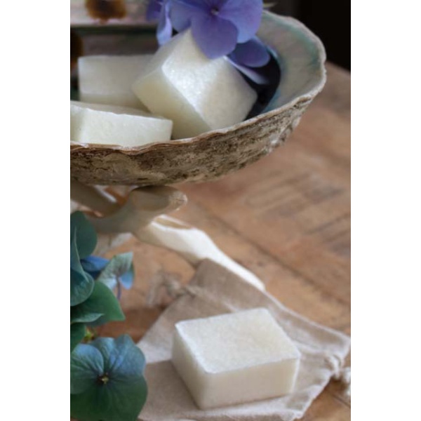 Amberblokje white cotton