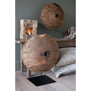 Houten wiel ornament XXL