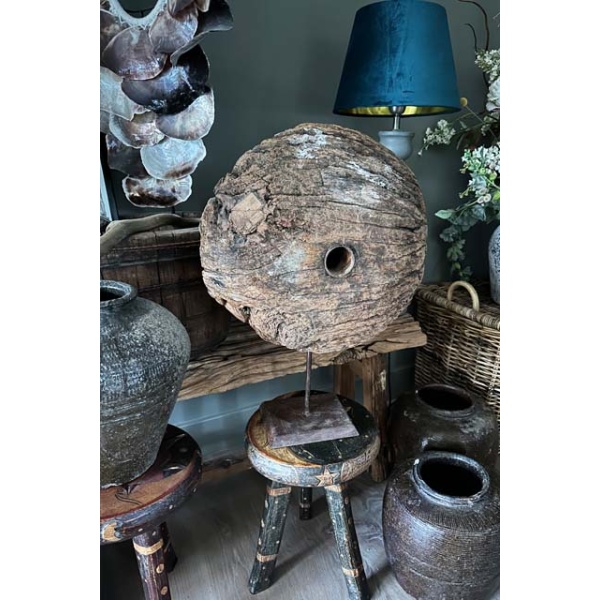 Houten wiel ornament XXL