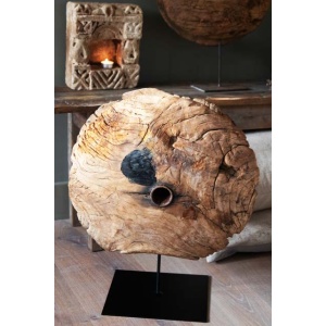 Houten wiel ornament XXL