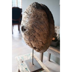 Houten wiel ornament