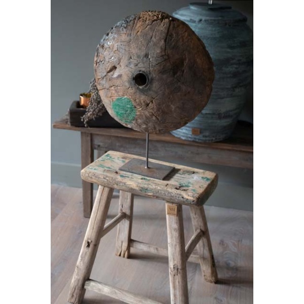 Houten wiel ornament