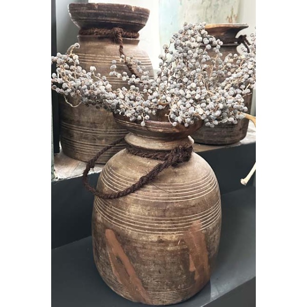 Oude houten kruik XL